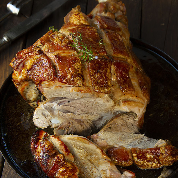 Jamón de cerdo asado